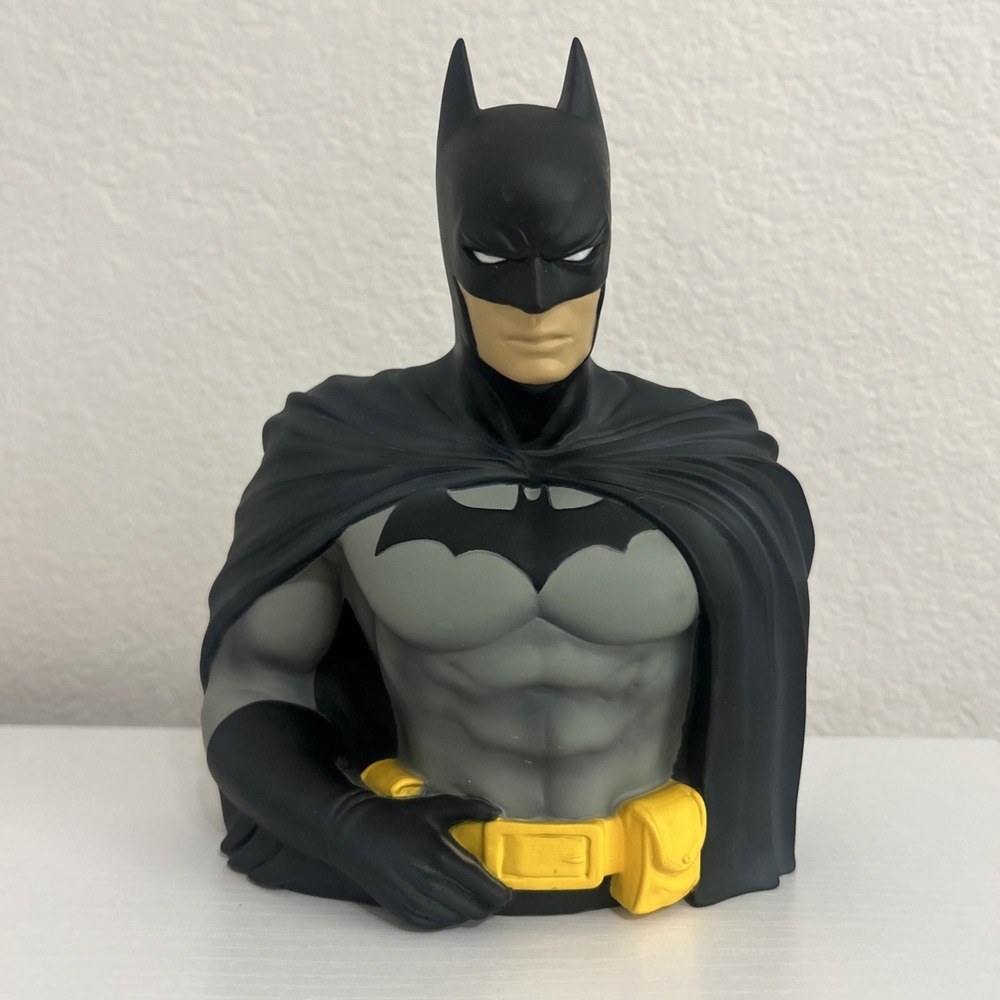 Batman Bust Coin Bank Monogram International Direct DC Comics 8" High Vintage